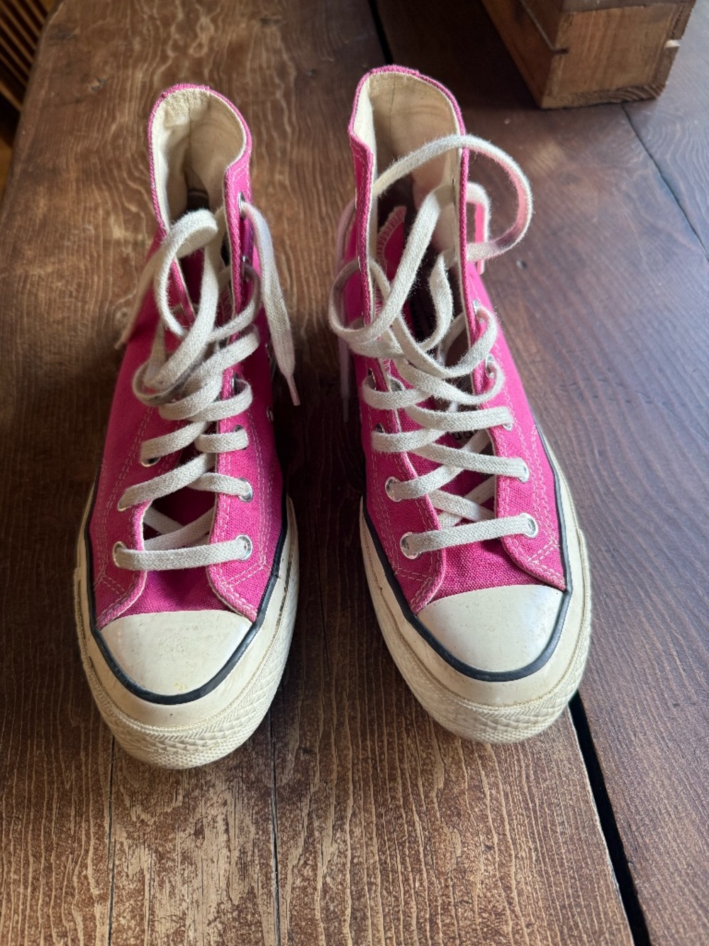 Pink Platform Converse
